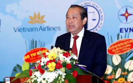 Phó Thủ tướng Trương Hòa Bình dự Đại hội thành lập Hội Luật quốc tế Việt Nam 